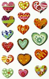 Maildor Stickers Cooky Herzen 7,5x12 1Bg
