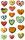 Maildor Stickers Cooky Herzen 7,5x12 1Bg