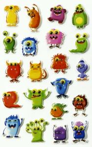 Maildor Stickers Cooky Monster2 7,5x12 1Bg
