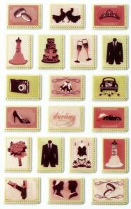 Maildor Stickers Cooky Hochzeitsbr 7,5x12 1Bg