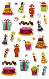 Maildor Stickers Cooky Geburtstag 7,5x12 1Bg