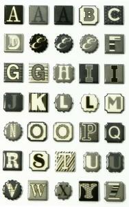 Maildor Stickers Cooky Alphabet s/b 7,5x12 1Bg