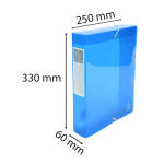 Exacompta Archivbox Iderama PP A4 R60mm sort.