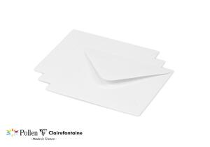 Clairefontaine Umschlag Pollen 125x138 120g weiß