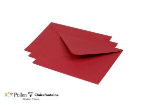 Clairefontaine Umschlag Pollen 125x138 120g kirsch