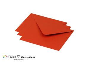 Clairefontaine UmschlPollen 125x138 korallerot