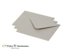 Clairefontaine Umschlag Pollen 125x138 silber