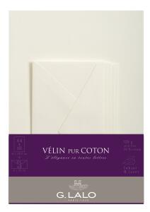 Herbin Set 10Bl+5Umschl A4 Vélin creme