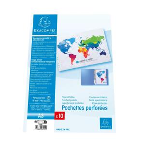 Exacompta Prospekthülle PP glatt 2-A4/1-A3 10St