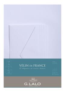 Herbin Set 10Bl+5Umschl A4 Velin weiss