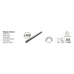 Exacompta 100 plast. binderücken 8mm A4 schw.