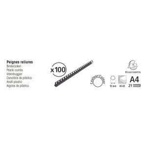 Exacompta 100 plast. binderücken 10mm A4 weiß