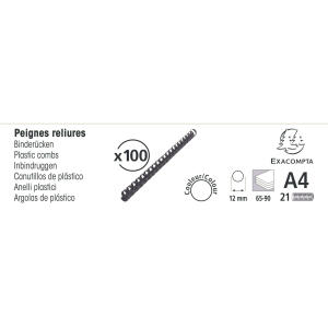 Exacompta 100 plast. binderücken 12mm A4 weiß
