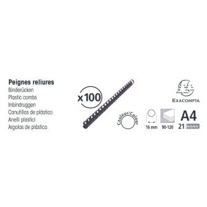 Exacompta 100 plast. binderücken 16mm A4 weiß