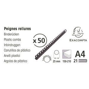 Exacompta 50 plast. binderücken 25mm A4 weiß