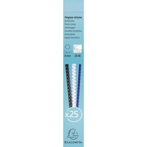 Exacompta 25 plast. binderücken 8mm A4 weiß