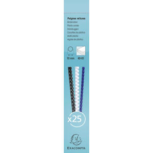 Exacompta 25 plast. binderücken 10mm A4 weiß