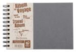 Clairefontaine Reisealbum A5 Agebag lin+Rd 40Bl gr