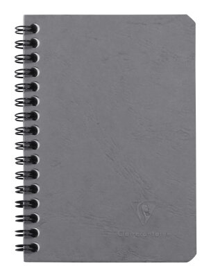 Clairefontaine Spiralbuch Agebag 9x14 linRd 50Bl gr