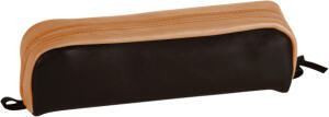 Clairefontaine Schlamperm Leder 21x4x6cm bl/sw