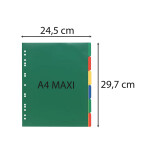 Exacompta Register A4+ PP blanco 6Tlg 120mµ