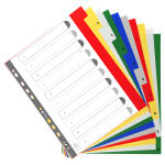 Exacompta Register 1-10 A4+ PP bedruckt.Taben