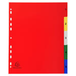Exacompta Register 1-5 A4+ PP bedruckt.Taben