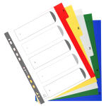Exacompta Register 1-5 A4+ PP bedruckt.Taben