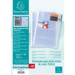 Exacompta 10 Visitenkartenbuch Einlage A4