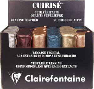 Clairefontaine Displ 24 Schlamper PerlmLeder 5sort