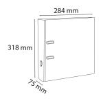 Exacompta Ordner A4 Karton/PP 80mm bordeaux