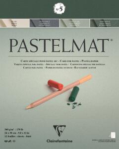 Clairefontaine Pastelmat N°5 24x30cm 360g 12Bl