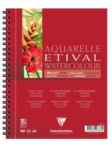 Clairefontaine Aquablo Spiral ETI 200g A5 10Bl