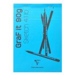 Clairefontaine Skizzenblock Graf It A4 90g 80Bl blau