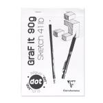 Clairefontaine Skizzenblock Dot Grid A5 90g 80Bl weiß