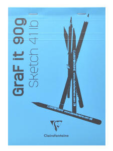 Clairefontaine Skizzenbl Graf It A6 90g 80Bl türk