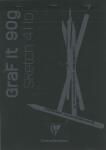 Clairefontaine Block Graf It A4 80Bl 90g schwarz