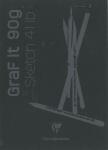 Clairefontaine Block Graf It Schwarz A5 80Bl 90g