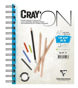 Clairefontaine Cray’On A5 Spirale 120g 50Bl