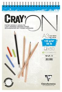 Clairefontaine Cray’On A3 Spirale 120g 50Bl