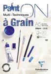 Clairefontaine PaintOn gekörnt A5 250g weiß 20Bl