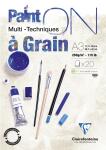 Clairefontaine PaintOn gekörnt A3 250g weiß 20Bl