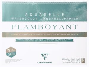 Clairefontaine Flamboyant 4fachgel 31x41 20Bl 300g
