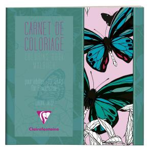 Clairefontaine Malbuch Erwachsene 20x20 Schmetterl