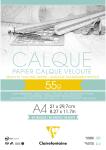 Clairefontaine Transparentp blk A4 gel 50 Bl 55g