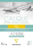 Clairefontaine Transparentp blk A2 gel 50 Bl 70g