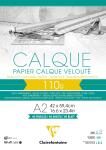Clairefontaine Transparentp blk A2 gel 40 Bl 110g