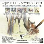 Clairefontaine Lernblk Aquar 21x21 300g 12Bl Pferd