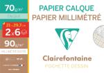 Clairefontaine Etui A4 12Bt  6Transp 70g+6Bl milii
