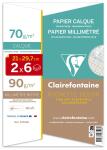 Clairefontaine Etui A4 12Bt  6Transp 70g+6Bl milii